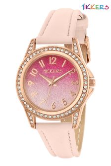 Tikkers Pink Kids Watch With Metal Casing (R62026) | £15