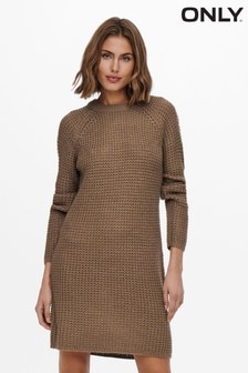 ONLY Round Neck Knitted Jumper Dress