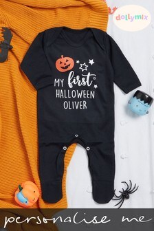 Personalised First Halloween Babygrow by Dollymix (R64004) | £18