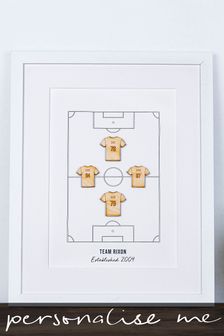 Personalised Family Football Team Print by No Ordinary Gift