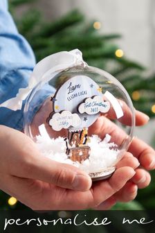 Personalised First Christmas Bauble by No Ordinary Gift (R64252) | £30