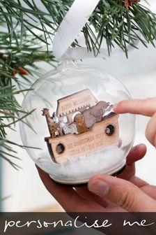 Personalised Noah's Ark First Christmas Bauble by No Ordinary Gift (R64259) | £30