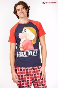 Character Mens Disney Grumpy Check Pyjamas