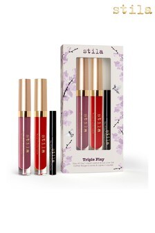 Stila Triple Play Stay All Day Liquid Lipstick and Eye Liner Set