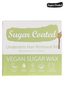 Sugar Coated Underarm Hair Removal Kit (200g Wax, x3 Applicators and x15 Reusable Strips)