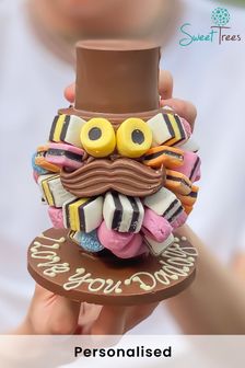 Personalised Liquorice Allsorts  Head with Hat and Moustache by Sweet Trees