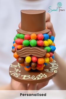 Personalised M&M’s Head with Hat and Moustache by Sweet Trees