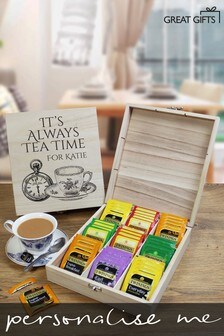 Great Gifts Personalised Wooden Tea Chest by Great Gifts