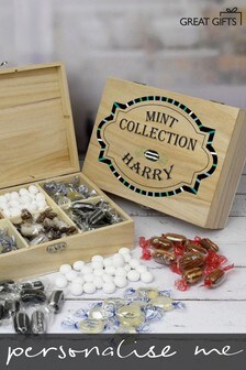 Great Gifts Personalised Mint Collection Wooden Sweet Box by Great Gifts
