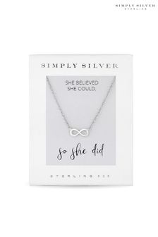 Simply Silver Gift Boxed 925 Infinity Necklace
