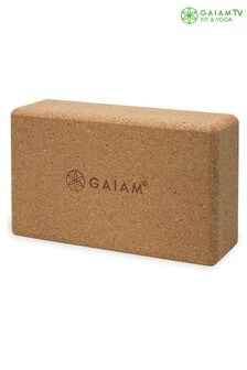 Gaiam Brown Cork Yoga Block Brick (R73063) | £21