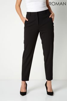 Roman Black Originals Straight Leg Tapered Trouser (R75346) | £28