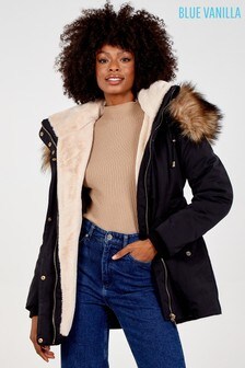 ladies parka coats at next