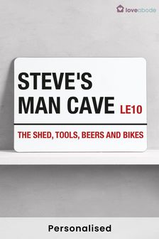 Personalised Man Cave Bar Sign by Loveabode (R79176) | £18