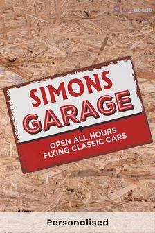 Personalised Vintage Garage Sign by Loveabode