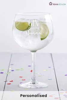 Personalised Gin Queen Balloon Glass By Loveabode