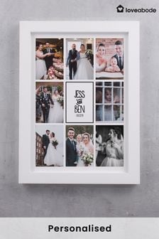 Personalised Multi Photo Wall Art Picture Frame By Loveabode (R79265) | £30