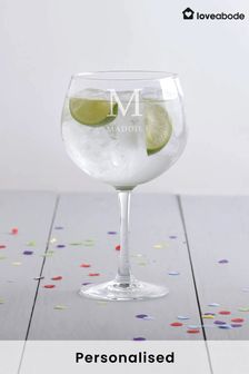 Personalised Gin Glass by Loveabode