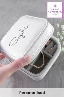 Personalised Travel Jewellery Box by Treat Republic (R79369) | £28