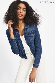 NOISY MAY Blue Fitted Denim Jacket (R79525) | £26