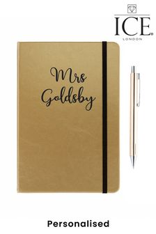 Personalised Notebook with Metallic Pen by ICE London (R80489) | £12