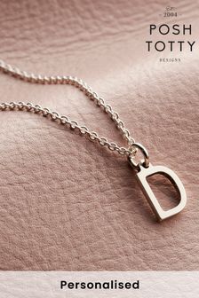 Personalised Letter Necklace by Posh Totty (R80508) | £27