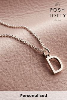 Personalised Letter Necklace by Posh Totty