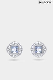 Swarovski Blue Angelic Square Pierced Earrings (R80945) | £45