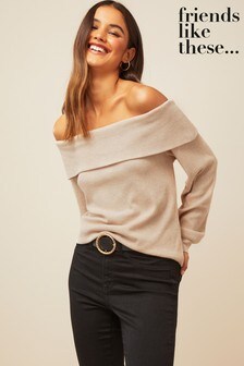 Friends Like These Soft touch bardot top