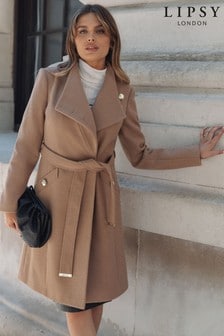 Lipsy Wool Blend Military Button Coat