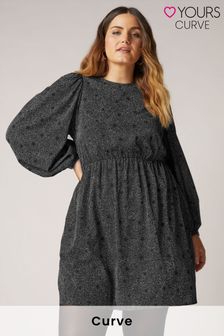 Yours Curve Volume Sleeve Party Dress