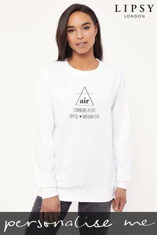 Personalised Lipsy Air Earth Elements Women's Sweatshirt by Instajunction