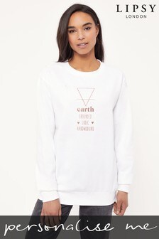 Personalised Lipsy Earth Earth Elements Women's Sweatshirt by Instajunction
