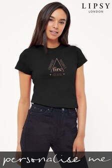 Personalised Lipsy Fire Earth Elements Women's T-Shirt by Instajunction