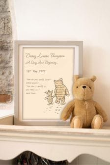 Personalised Winnie The Pooh Picture Frame Nursery Print by Jonny's Sister (R84724) | £35