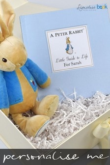Personalised Peter Rabbit Little Guide To Life Book and Plush Toy by Signature Book Publishing