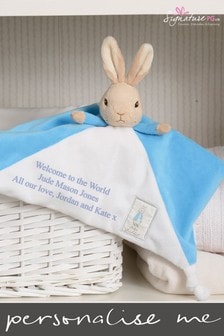 Personalised Peter Rabbit Comfort Blanket by Signature PG