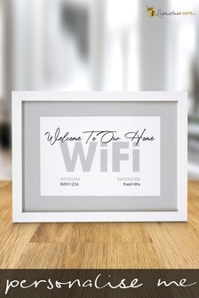 Personalised Home WiFi Framed Print by Signature Book Publishing