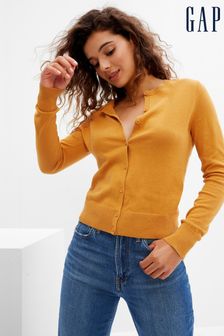 Women's Gold Cardigans | Gold Longline 
