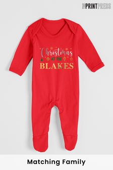 Personalised Matching Christmas Family Sleepsuit by The Print Press (R91324) | £18