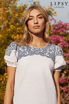 Lipsy Cutwork Embroidered Top