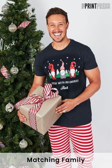 Personalised Mens Matching Christmas Family PJ's by The Print Press (R91386) | £30