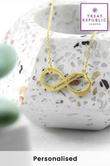 Personalised Infinity Necklace by Treat Republic