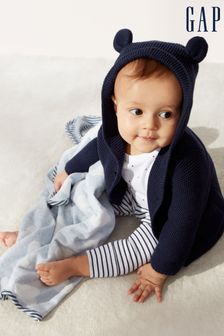 Gap Blue Knitted Brannan Bear Cardigan - Baby (R92908) | £22