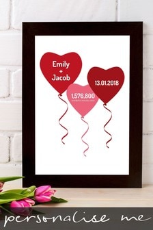 Personalised Special Date And Time Framed Print by Instajunction