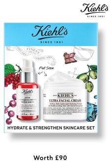 Kiehls Hydrate & Strengthen Skincare Set (worth  90)