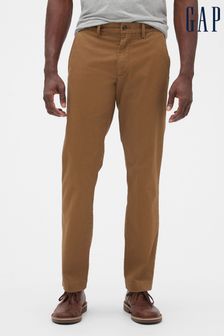Gap Brown Essential Chinos in Straight Fit (R96973) | £29
