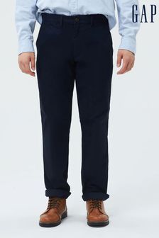 Gap Navy Blue Essential Trousers in Straight Fit (R96977) | £29