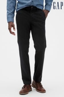 Gap Black Essential Trousers in Straight Fit (R96981) | £29