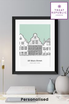 Personalised New Home Sketch Framed Print by Treat Republic (RJ8230) | £50 - £90
